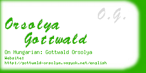 orsolya gottwald business card